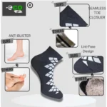 3_Pair Set Unisex Casual Cotton Printed Low Cut Socks (Multicolor) - Image 2