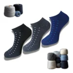 3_Pair Set Unisex Casual Cotton Printed Low Cut Socks (Multicolor)