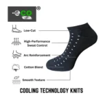3_Pair Set Unisex Casual Cotton Printed Low Cut Socks (Multicolor) - Image 4