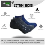 3_Pair Set Unisex Casual Cotton Printed Low Cut Socks (Multicolor) - Image 3