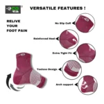 3_Pair Set Unisex Casual Cotton Printed Ankle Length Support Socks (Multicolor) - Image 2