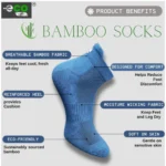 4_Pair Set Unisex Casual Bamboo Cotton Printed Ankle Length Socks (Multicolor) - Image 2