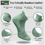 4_Pair Set Unisex Casual Bamboo Cotton Printed Ankle Length Socks (Multicolor) - Image 4