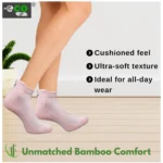 4_Pair Set Unisex Casual Bamboo Cotton Printed Ankle Length Socks (Multicolor) - Image 5