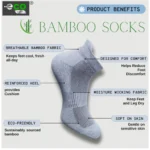 4_Pair Set Unisex Casual Bamboo Cotton Printed Ankle Length Socks (Multicolor) - Image 4