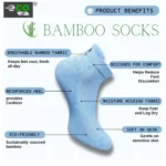 4_Pair Set Unisex Casual Bamboo Cotton Printed Ankle Length Socks (Multicolor) - Image 5