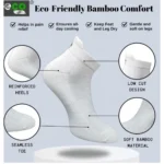 4_Pair Set Unisex Casual Bamboo Cotton Printed Ankle Length Socks (Multicolor) - Image 3