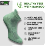 4_Pair Set Unisex Casual Bamboo Cotton Printed Ankle Length Socks (Multicolor) - Image 4