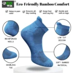 4_Pair Set Unisex Casual Bamboo Cotton Printed Ankle Length Socks (Multicolor) - Image 3