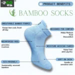 4_Pair Set Unisex Casual Bamboo Cotton Printed Ankle Length Socks (Multicolor) - Image 5