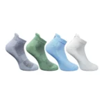 4_Pair Set Unisex Casual Bamboo Cotton Printed Ankle Length Socks (Multicolor)