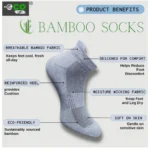 4_Pair Set Unisex Casual Bamboo Cotton Printed Ankle Length Socks (Multicolor) - Image 5