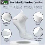 4_Pair Set Unisex Casual Bamboo Cotton Printed Ankle Length Socks (Multicolor) - Image 3