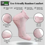 4_Pair Set Unisex Casual Bamboo Cotton Printed Ankle Length Socks (Multicolor) - Image 3