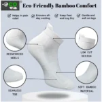 4_Pair Set Unisex Casual Bamboo Cotton Printed Ankle Length Socks (Multicolor) - Image 3
