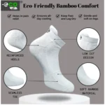 4_Pair Set Unisex Casual Bamboo Cotton Printed Ankle Length Socks (Multicolor) - Image 3