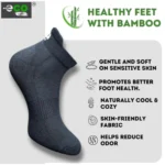 4_Pair Set Unisex Casual Bamboo Cotton Printed Ankle Length Socks (Multicolor) - Image 3