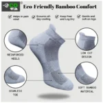 4_Pair Set Unisex Casual Bamboo Cotton Printed Ankle Length Socks (Multicolor) - Image 4