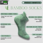 4_Pair Set Unisex Casual Bamboo Cotton Printed Ankle Length Socks (Multicolor) - Image 5