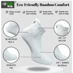 4_Pair Set Unisex Casual Bamboo Cotton Printed Ankle Length Socks (Multicolor) - Image 3