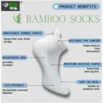 4_Pair Set Unisex Casual Bamboo Cotton Printed Ankle Length Socks (Multicolor) - Image 5