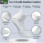 4_Pair Set Unisex Casual Bamboo Cotton Printed Ankle Length Socks (Multicolor) - Image 3