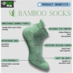 4_Pair Set Unisex Casual Bamboo Cotton Printed Ankle Length Socks (Multicolor) - Image 5