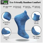 4_Pair Set Unisex Casual Bamboo Cotton Printed Ankle Length Socks (Multicolor) - Image 3