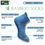 4_Pair Set Unisex Casual Bamboo Cotton Printed Ankle Length Socks (Multicolor) - Image 5