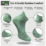 4_Pair Set Unisex Casual Bamboo Cotton Printed Ankle Length Socks (Multicolor) - Image 3
