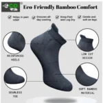 4_Pair Set Unisex Casual Bamboo Cotton Printed Ankle Length Socks (Multicolor) - Image 3