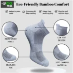 4_Pair Set Unisex Casual Bamboo Cotton Printed Ankle Length Socks (Multicolor) - Image 3