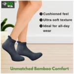 4_Pair Set Unisex Casual Bamboo Cotton Printed Ankle Length Socks (Multicolor) - Image 2