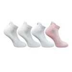 4_Pair Set Unisex Casual Bamboo Cotton Printed Ankle Length Socks (Multicolor)