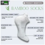4_Pair Set Unisex Casual Bamboo Cotton Printed Ankle Length Socks (Multicolor) - Image 5