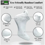 4_Pair Set Unisex Casual Bamboo Cotton Printed Ankle Length Socks (Multicolor) - Image 3