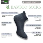 4_Pair Set Unisex Casual Bamboo Cotton Printed Ankle Length Socks (Multicolor) - Image 5
