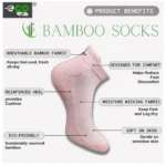 4_Pair Set Unisex Casual Bamboo Cotton Printed Ankle Length Socks (Multicolor) - Image 3