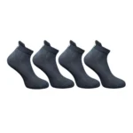 4_Pair Set Unisex Casual Bamboo Cotton Printed Ankle Length Socks (Multicolor)