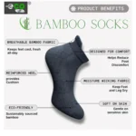 4_Pair Set Unisex Casual Bamboo Cotton Printed Ankle Length Socks (Multicolor) - Image 5