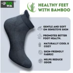 4_Pair Set Unisex Casual Bamboo Cotton Printed Ankle Length Socks (Multicolor) - Image 4