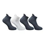4_Pair Set Unisex Casual Bamboo Cotton Printed Ankle Length Socks (Multicolor)