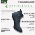 4_Pair Set Unisex Casual Bamboo Cotton Printed Ankle Length Socks (Multicolor) - Image 5