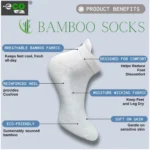4_Pair Set Unisex Casual Bamboo Cotton Printed Ankle Length Socks (Multicolor) - Image 3