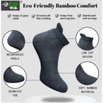 4_Pair Set Unisex Casual Bamboo Cotton Printed Ankle Length Socks (Multicolor) - Image 4