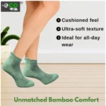 4_Pair Set Unisex Casual Bamboo Cotton Printed Ankle Length Socks (Multicolor) - Image 2