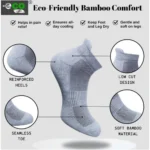 4_Pair Set Unisex Casual Bamboo Cotton Printed Ankle Length Socks (Multicolor) - Image 3