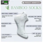 4_Pair Set Unisex Casual Bamboo Cotton Printed Ankle Length Socks (Multicolor) - Image 5