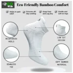 4_Pair Set Unisex Casual Bamboo Cotton Printed Ankle Length Socks (Multicolor) - Image 3