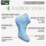 4_Pair Set Unisex Casual Bamboo Cotton Printed Ankle Length Socks (Multicolor) - Image 4